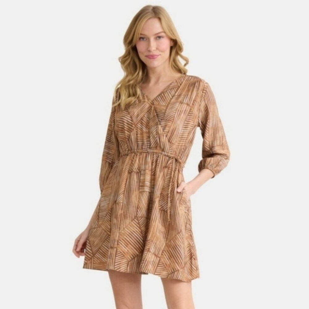 NWOT Time and Tru Mini Faux Wrap Dress Size M (8-10)